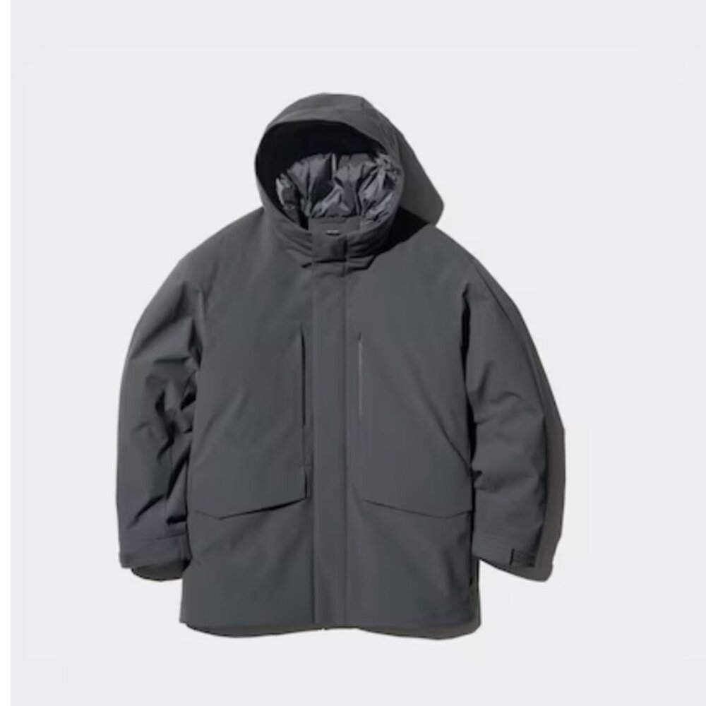 UNIQLO Hybrid Down Parka - Men's XXS/Kids age 14-16 - Gray